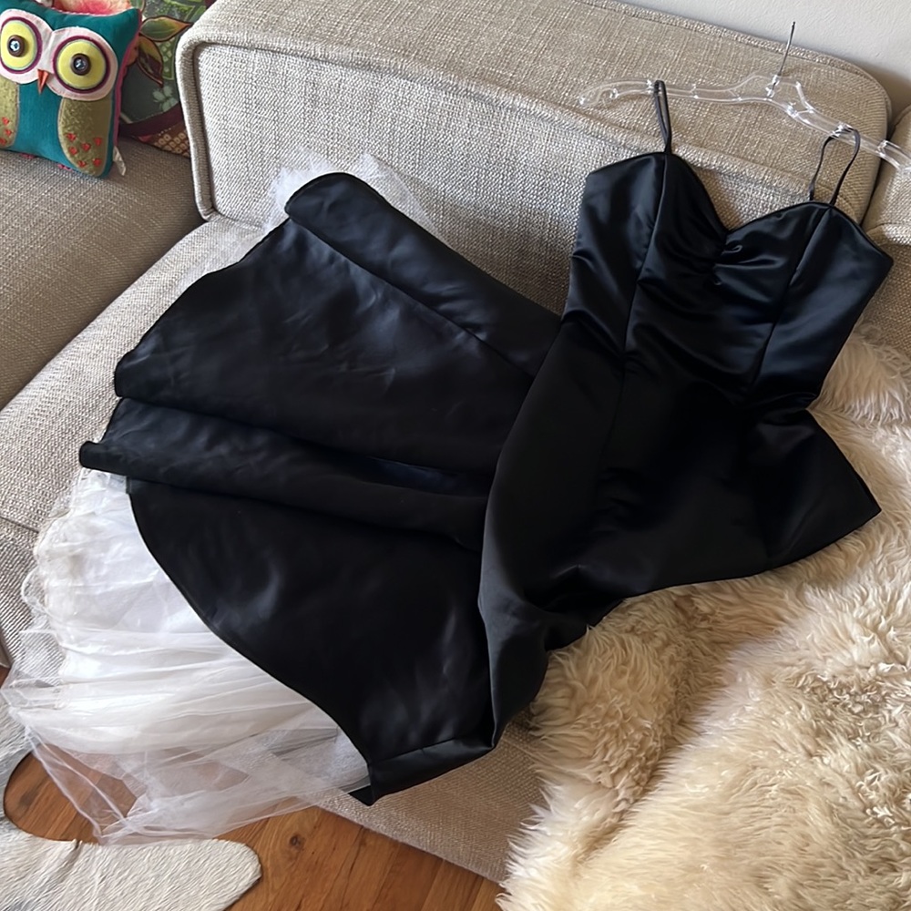 Jessica McClintock - black formal evening gown/cocktail dress/prom dress